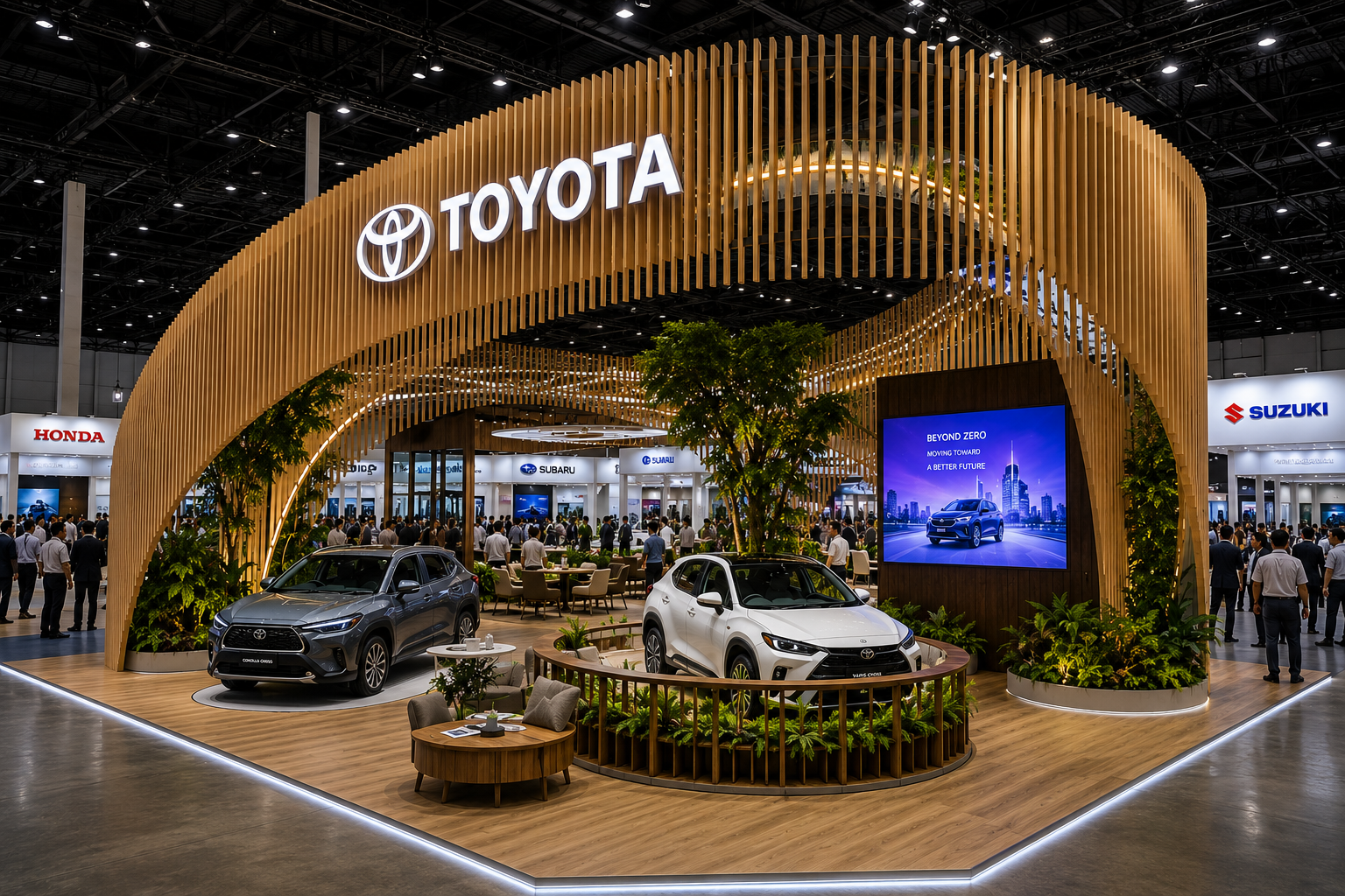 Pavilion cụm gian hàng triển lãm – VOX Exhibition Booth Build
