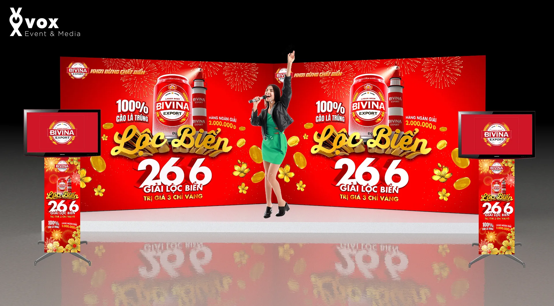 Bivina Lộc Biển Activation – backdrop booth và POSM activation 2024