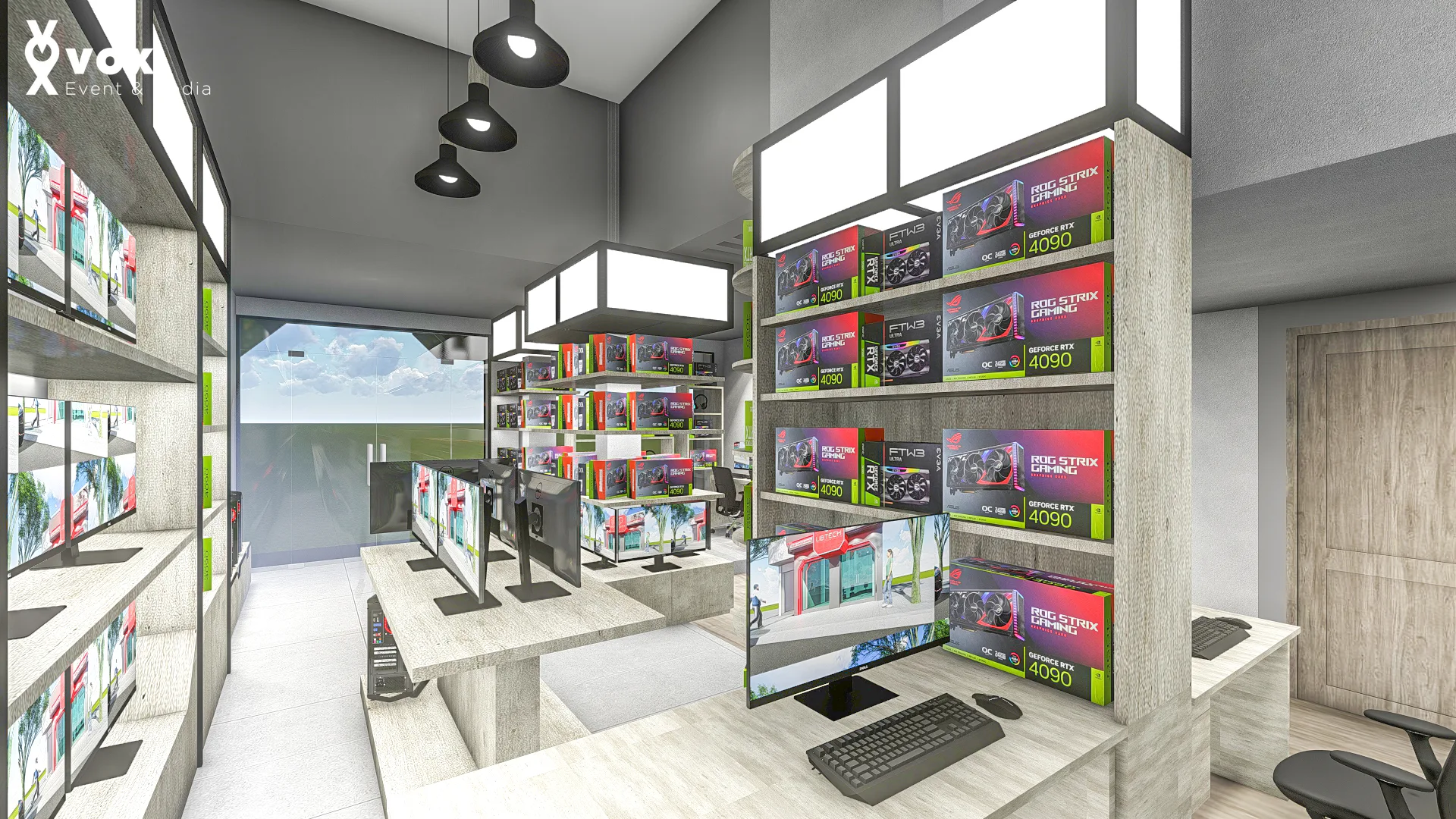 Libtech – layout mặt bằng showroom công nghệ