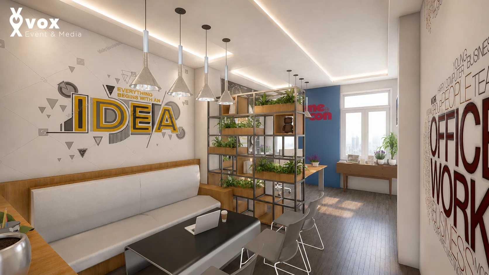 M&C Office – brief và định hướng không gian văn phòng sáng tạo