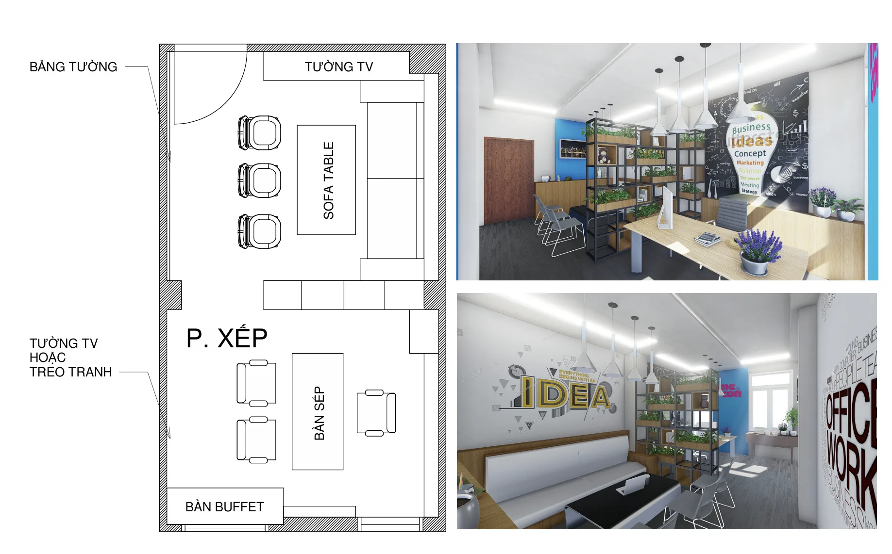 M&C Office – không gian hoàn thiện sau thi công