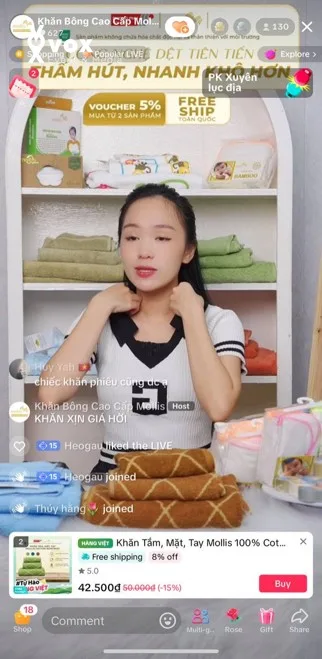 Mollis – social signal và livestream content behavior observation