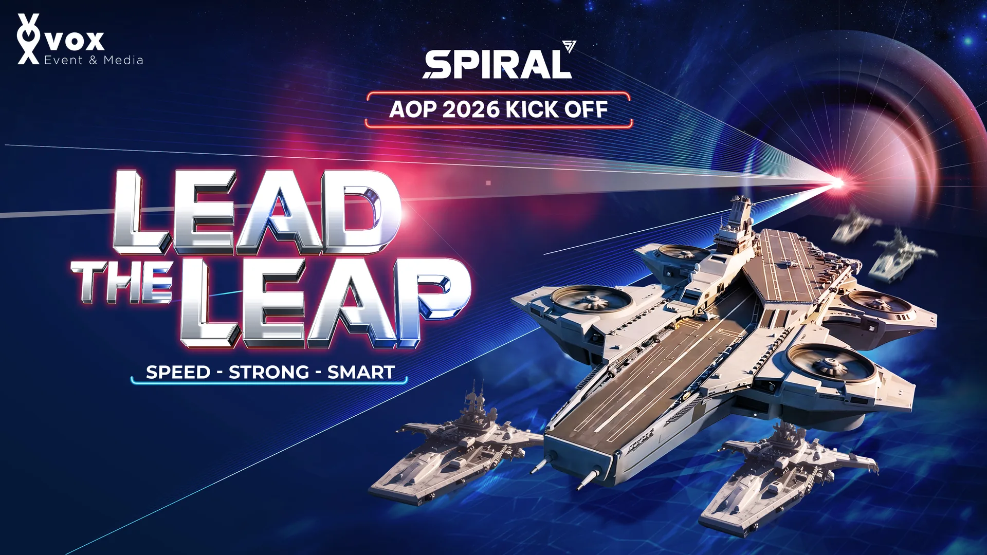 Spiral AOP 2026 – hệ visual tốc độ và bứt phá